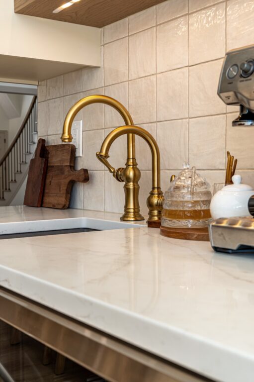 Richfield, OH Home Remodel | kitchen faucet brass