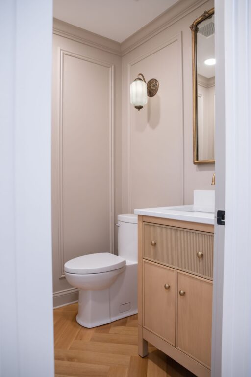 Custom White cabinetry Beachwood OH Bathroom Remodel