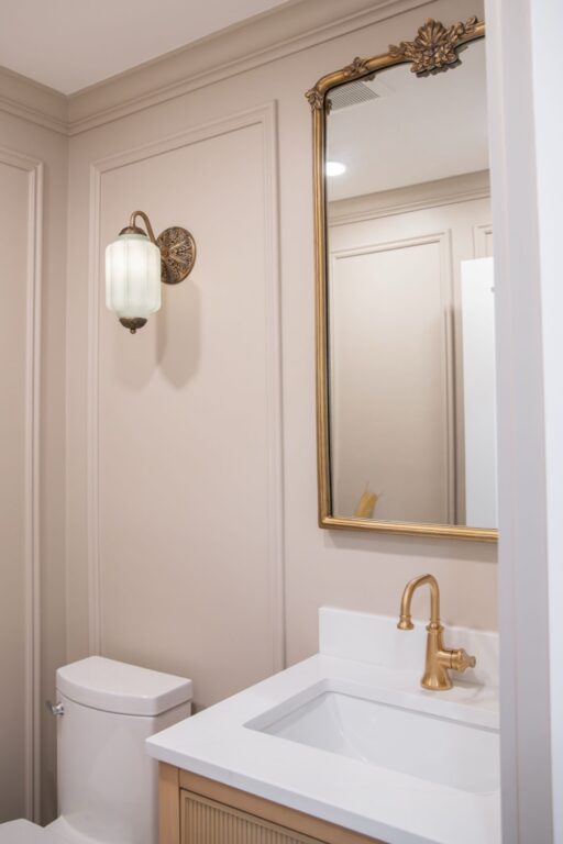 Custom White cabinetry Beachwood OH Bathroom Remodel