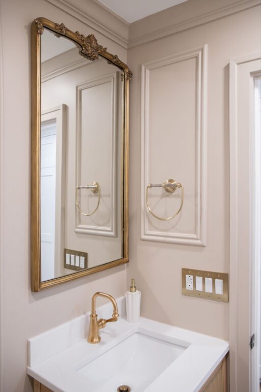 Custom White cabinetry Beachwood OH Bathroom Remodel