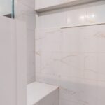 kcg eastlake oh home remodel bathroom shower bench and controls - Keselman Construction Group Inc